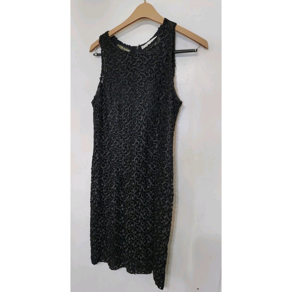 Vintage Sonya Ratay Saks Fifth Avenue Women Black‎ Cocktail Dress 10